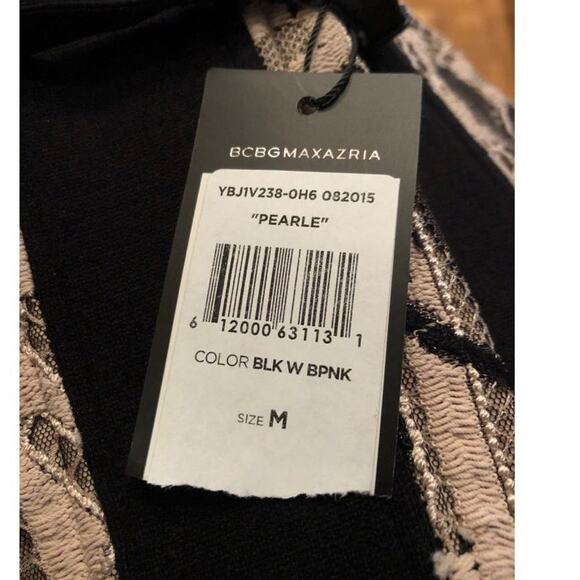 NWT bcbgmaxazria Corset in black & tan size medium - Picture 6 of 12